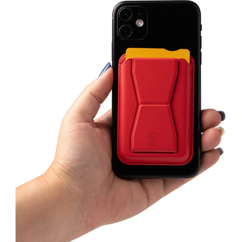 Картхолдер с подставкой "Sekun", красный