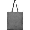 Сумка-тоут Pheebs из переработанного хлопка 150 г/м2, черный меланж Сумка-тоут Pheebs из переработанного хлопка 150 г/м2, черный меланж
