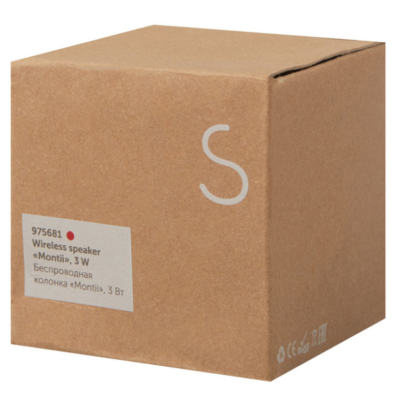 Беспроводная колонка «Montii», 3 Вт, красный