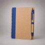 Блокнот "Helly" с ручкой, синий (Р)