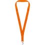 Ланъярд из RPET с карабином, оранжевый