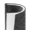 Блокнот из RPET-фетра А5 "Felt", гибкая обложка, 80 листов 70 гр/м2 белой бумаги, темно-серый