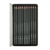 Набор чернографитовых карандашей  "Sketch & Art" ,12 шт. b-14b,  металлическая коробка с ложементом