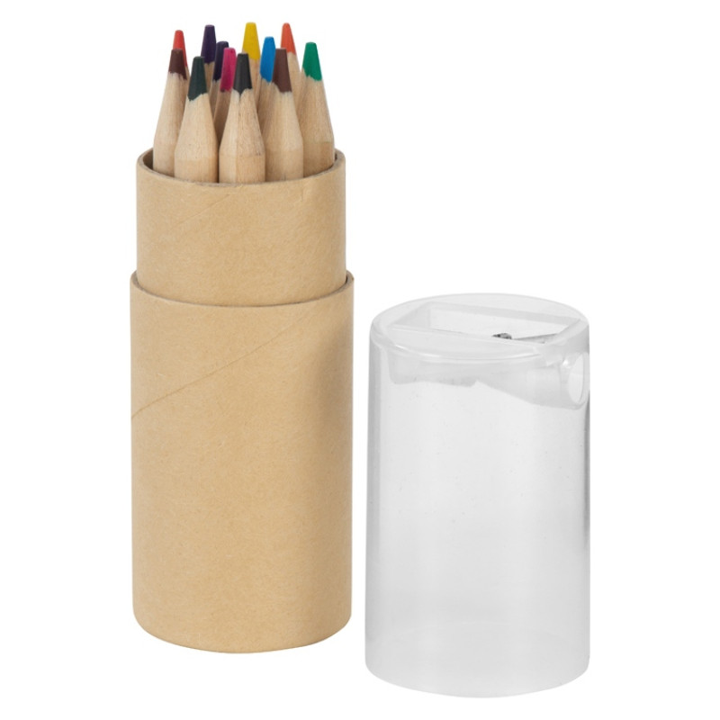 Набор карандашей "Cartoon" 12 единиц, натуральный/прозрачный