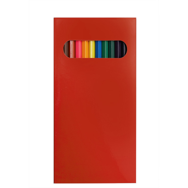 Набор из 12 цветных карандашей "Hakuna Matata", красный