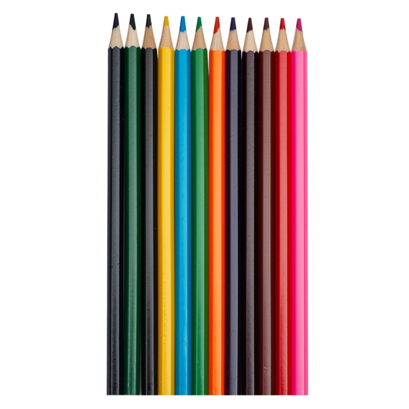 Набор из 12 цветных карандашей "Hakuna Matata", красный