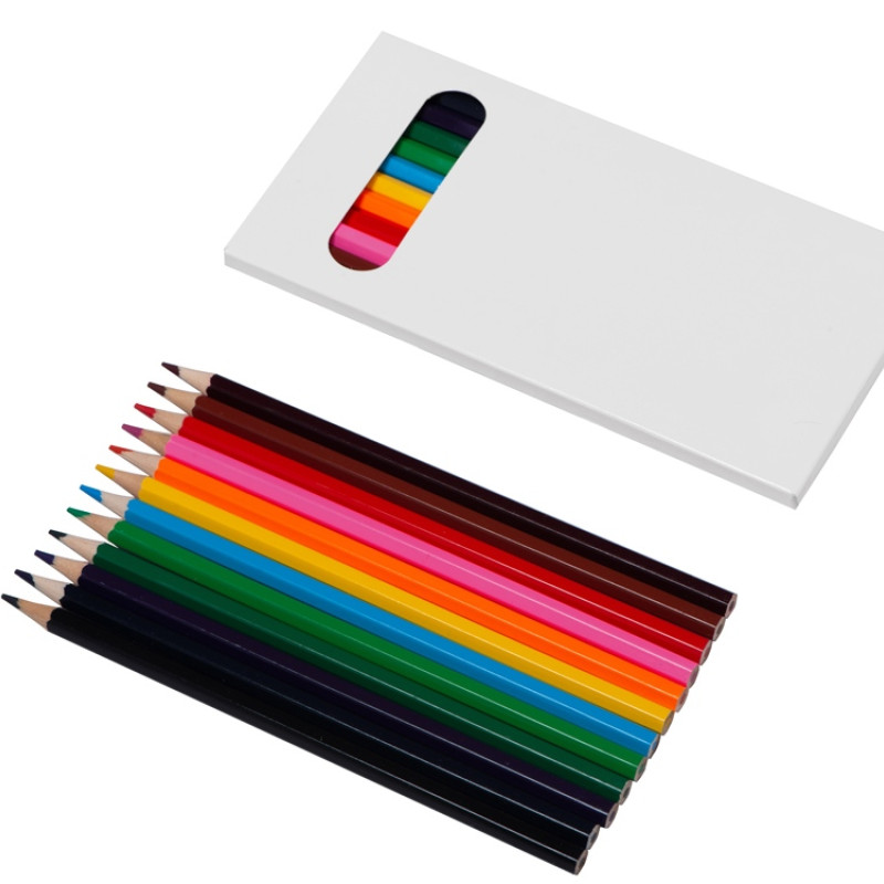 Набор из 12 цветных карандашей "Hakuna Matata", белый