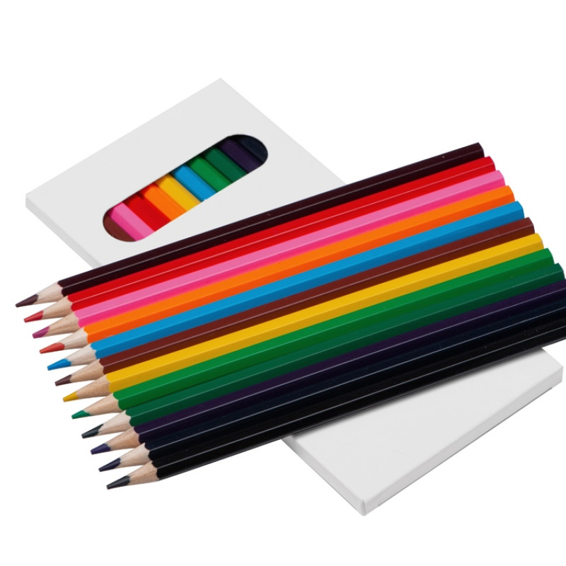 Набор из 12 цветных карандашей "Hakuna Matata", белый