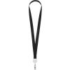 Ланьярд с ретрактором, черный