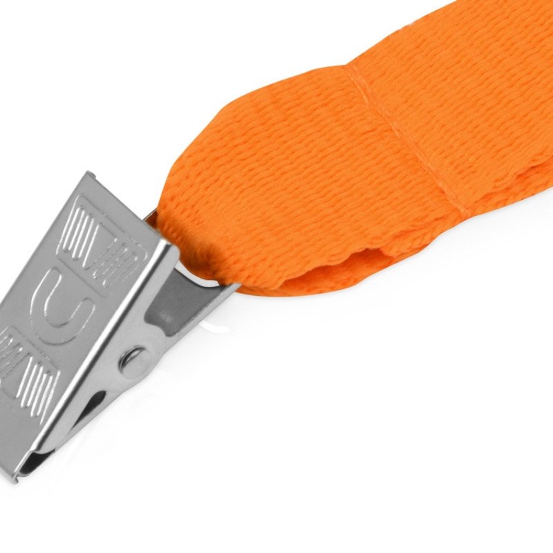 Ланьярд с клипом, оранжевый