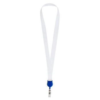 Ланъярд 2 см с ретрактором, синий