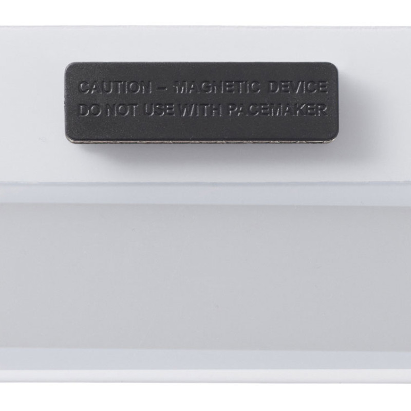 Бейдж с загибушкой(литой) 90х60мм, белый Бейдж с загибушкой(литой) 90х60мм, белый