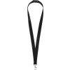 Ланьярд с карабином и замком безопасного разрыва, черный