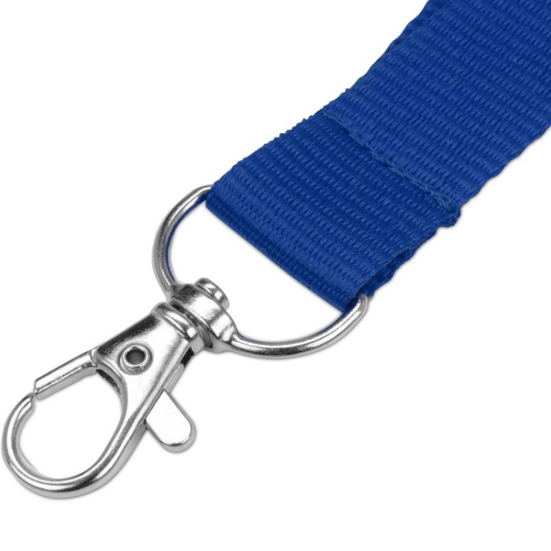 Ланьярд с карабином и замком безопасного разрыва, синий