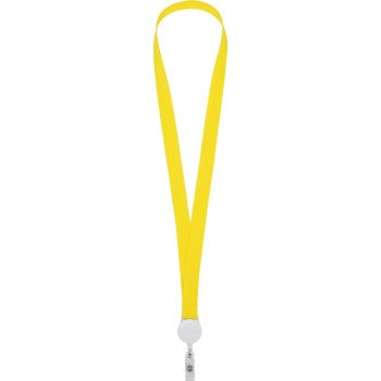 Ланьярд с ретрактором, желтый