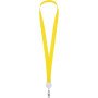 Ланьярд с ретрактором, желтый