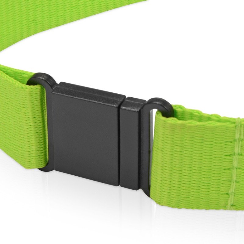 Ланьярд с карабином и замком безопасного разрыва, зеленое яблоко
