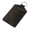 Кожаный бейдж для пропуска, черный