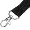 Ланьярд с карабином и замком безопасного разрыва, черный