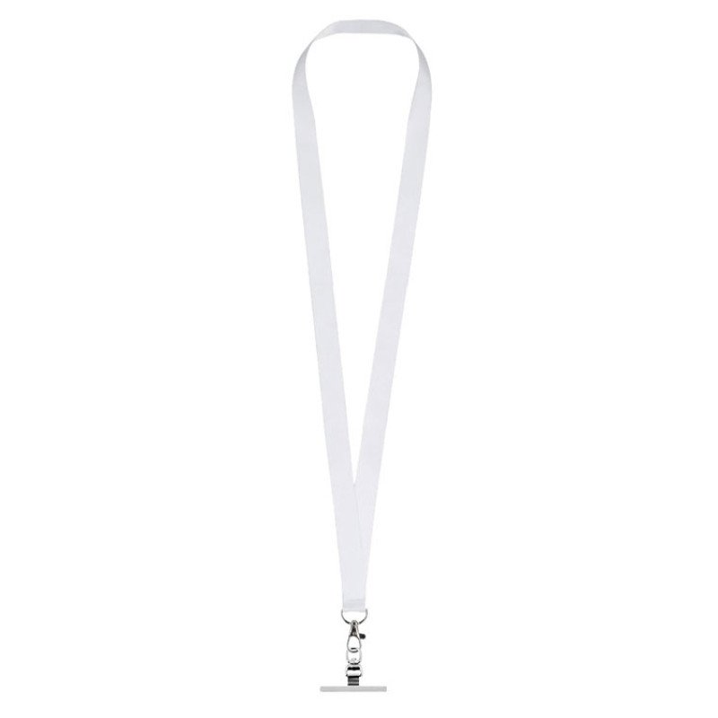 Ланъярд 2 см под сублимацию с карабином и металлическим держателем для телефона