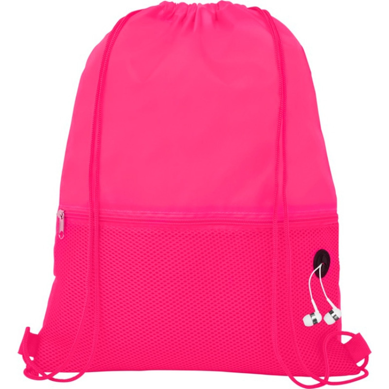 Сетчатый рюкзак со шнурком Oriole, фуксия
