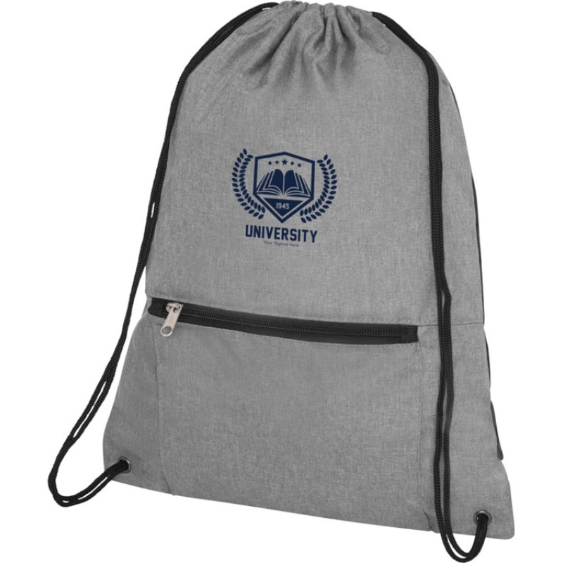 Складной рюкзак со шнурком Coss, heather medium grey