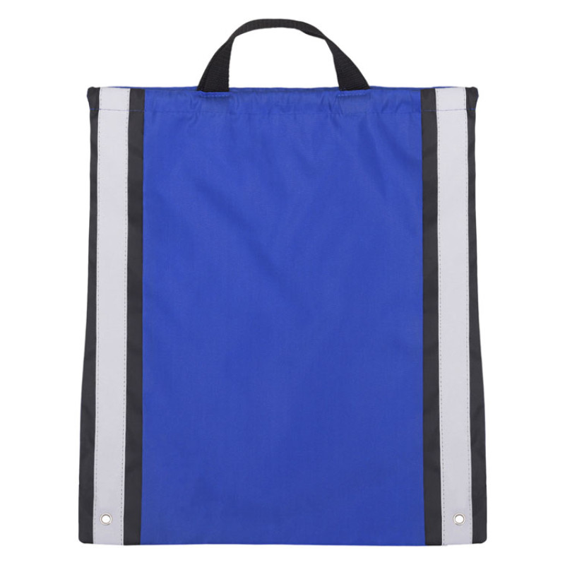 Рюкзак-мешок Savy со светоотражающими полосами по бокам, синий