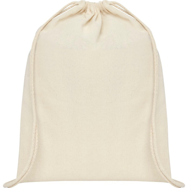 Рюкзак со шнурком Oregon хлопка плотностью 140 г/м2, natural