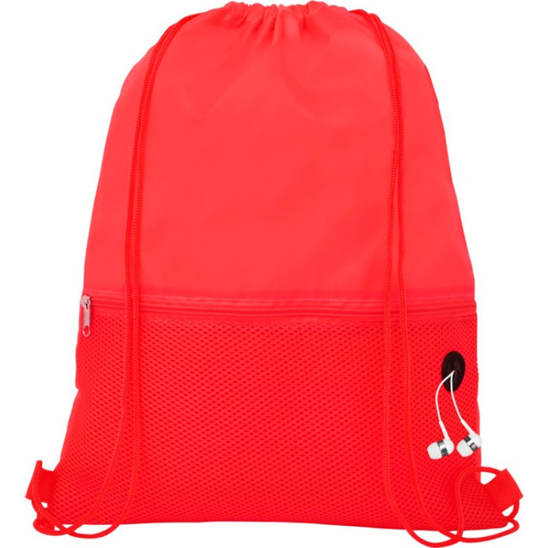 Сетчатый рюкзак со шнурком Oriole, красный
