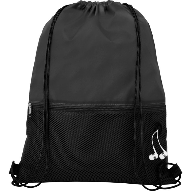 Сетчатый рюкзак со шнурком Oriole, черный