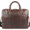 Сумка Mano "Don Leon", натуральная кожа в коричневом цвете, 41 х 29,5 х 8,5 см