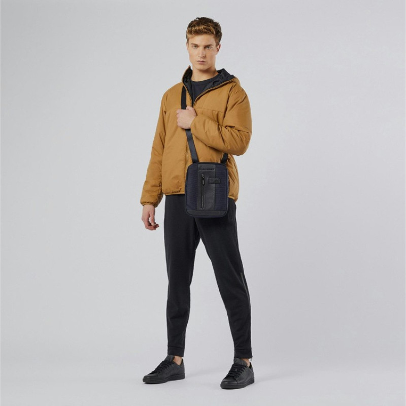 Сумка через плечо, Piquadro Brief  темно-синий