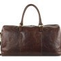 Сумка дорожная Mano "Don Leon", натуральная кожа в коричневом цвете, 50 х 27 х 24 см