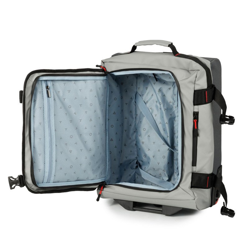 Сумка на колесах TORBER РИТМ, серый, полиэстер 900D с PU покрытием, 49 x 35,5 x 26 см, 35 л