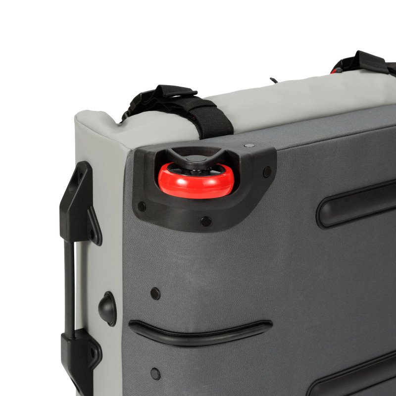 Сумка на колесах TORBER РИТМ, серый, полиэстер 900D с PU покрытием, 62 х 39,5 х 28,5 см, 56 л