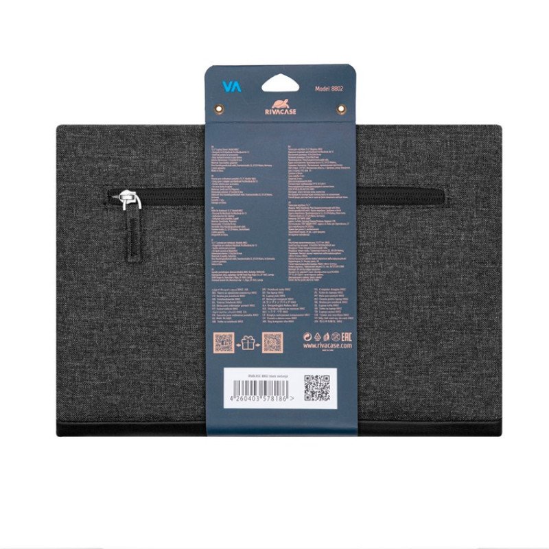 RIVACASE 8802 black melange чехол для MacBook Pro/MacBook Air 13 / 12 RIVACASE 8802 black melange чехол для MacBook Pro/MacBook Air 13 / 12