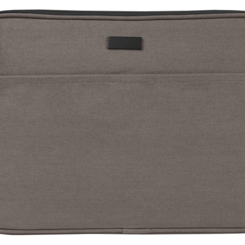Чехол для 14-дюймового ноутбука Joey объемом 2 л из брезента, переработанного по стандарту GRS, серый