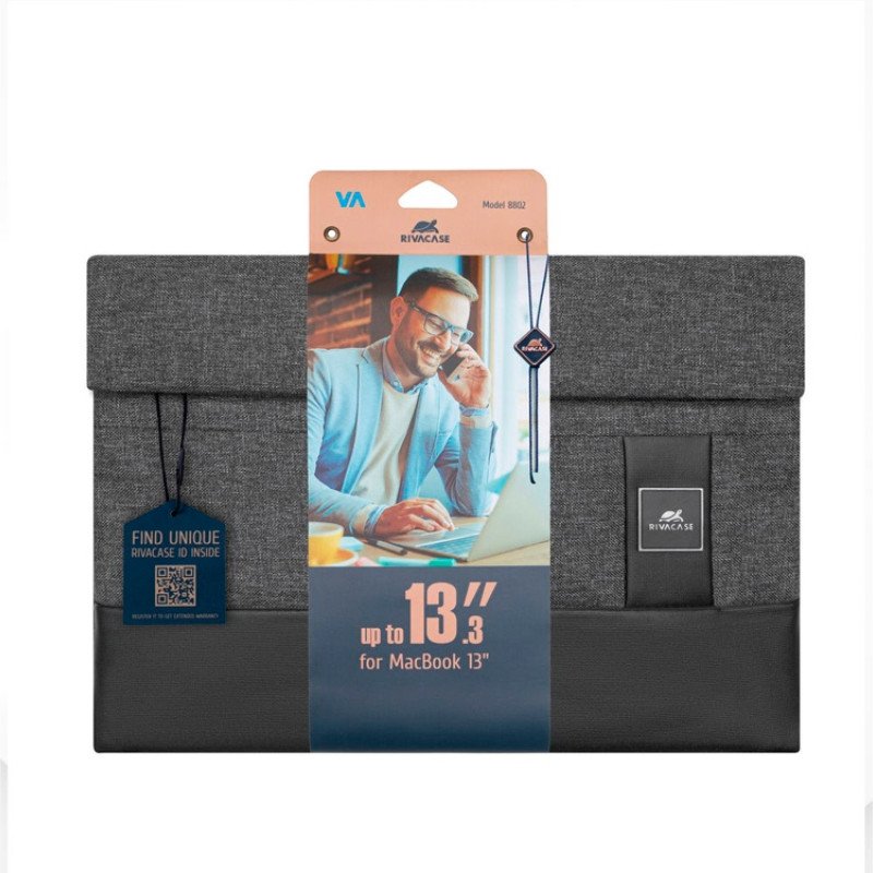 RIVACASE 8802 black melange чехол для MacBook Pro/MacBook Air 13 / 12 RIVACASE 8802 black melange чехол для MacBook Pro/MacBook Air 13 / 12