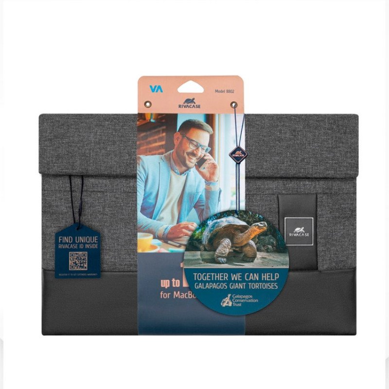 RIVACASE 8802 black melange чехол для MacBook Pro/MacBook Air 13 / 12 RIVACASE 8802 black melange чехол для MacBook Pro/MacBook Air 13 / 12