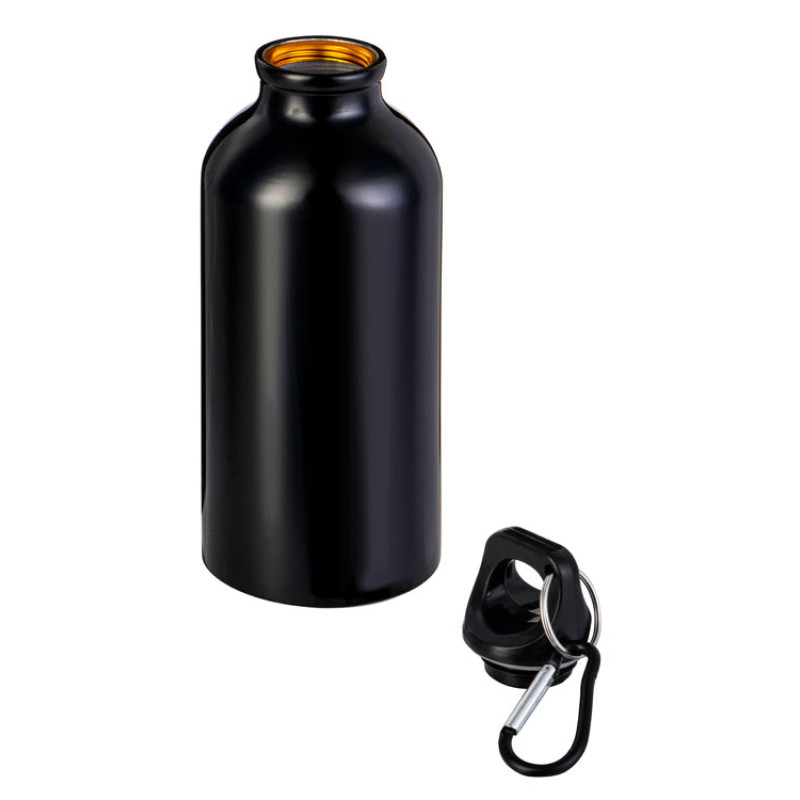 Бутылка "Hip S" с карабином 400мл, черный
