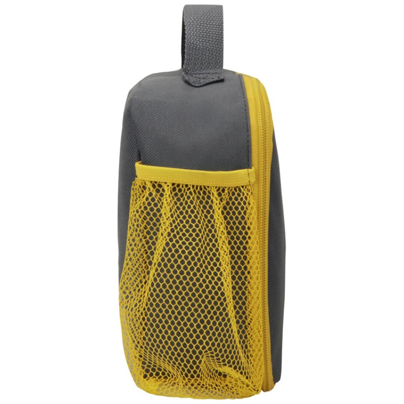 Изотермическая сумка-холодильник "Breeze" для ланч-бокса, серый/желтый