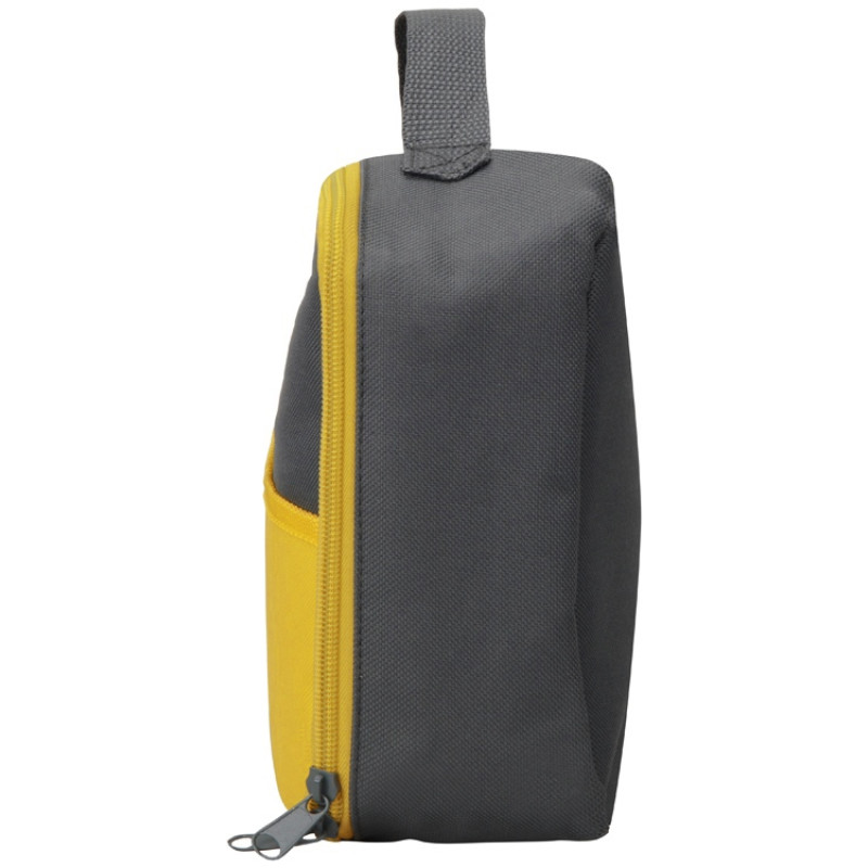 Изотермическая сумка-холодильник "Breeze" для ланч-бокса, серый/желтый