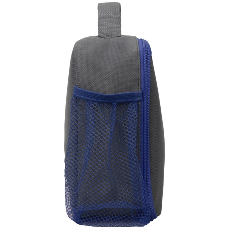 Изотермическая сумка-холодильник "Breeze" для ланч-бокса, серый/синий