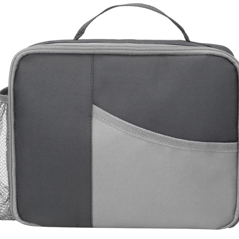 Изотермическая сумка-холодильник "Breeze" для ланч-бокса, серый/серый