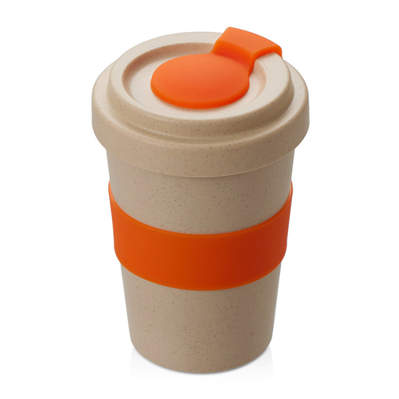 Стакан из пшеничного волокна «Flava», оранжевый 021C