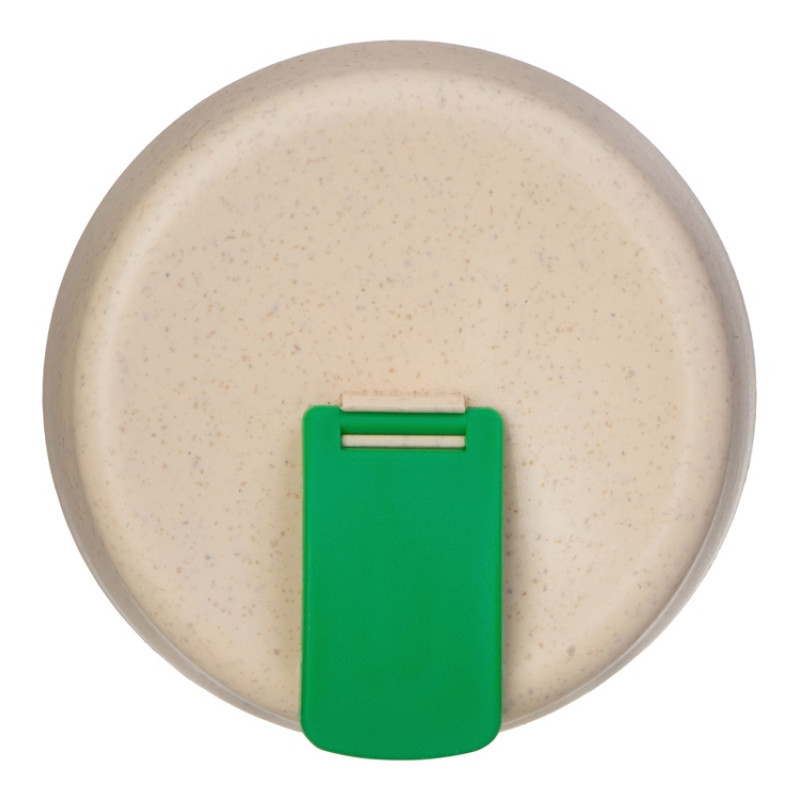 Стакан из пшеничного волокна с двойными стенками "Pino", зеленый