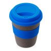 Стакан с силиконовой крышкой "Cafe", синий