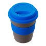 Стакан с силиконовой крышкой "Cafe", синий