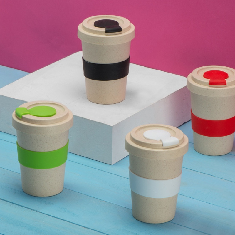 Стакан из пшеничного волокна «Flava», зеленое яблоко