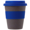 Стакан с силиконовой крышкой "Cafe", темно-синий